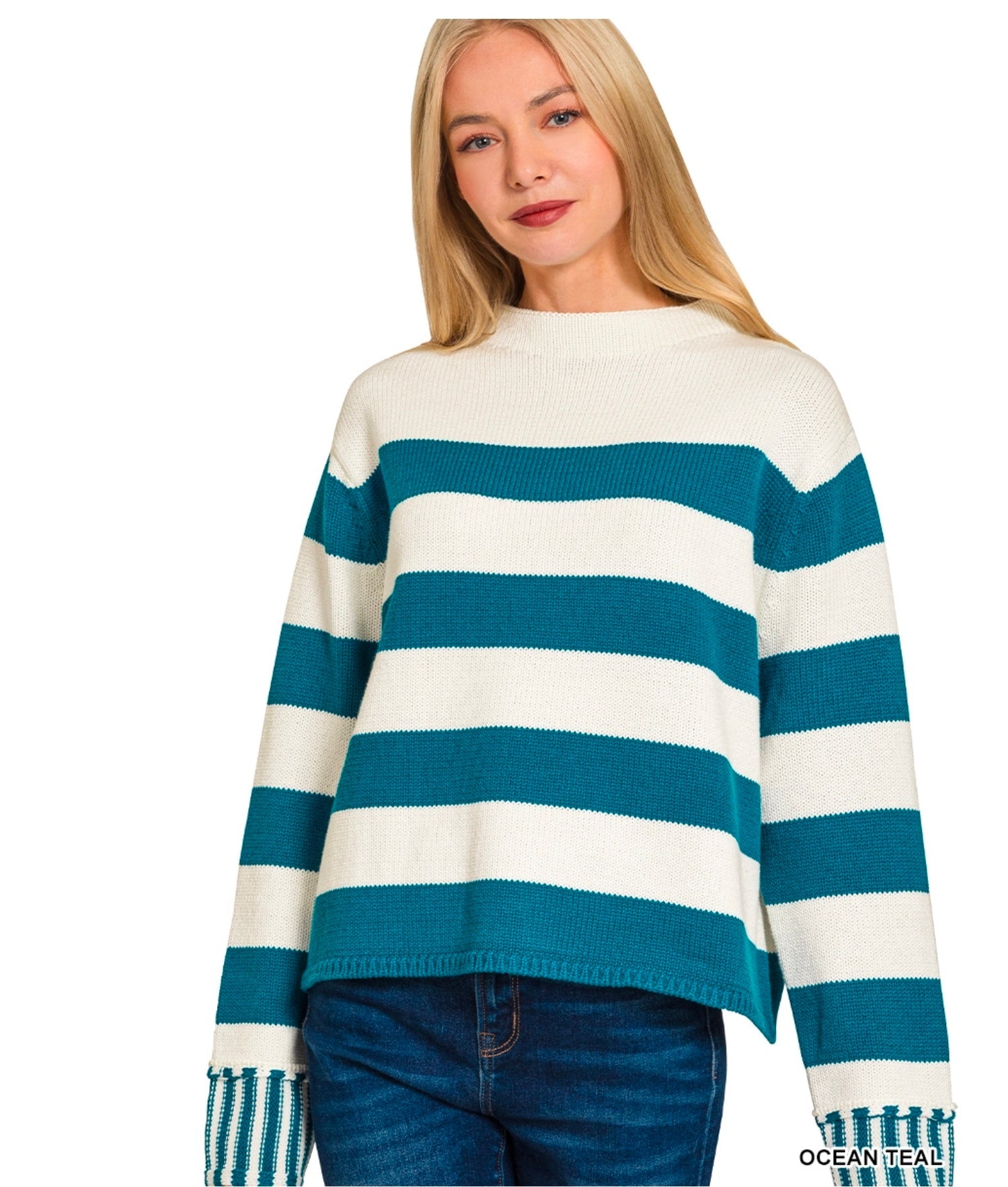 Long Sleeve Striped Sweater